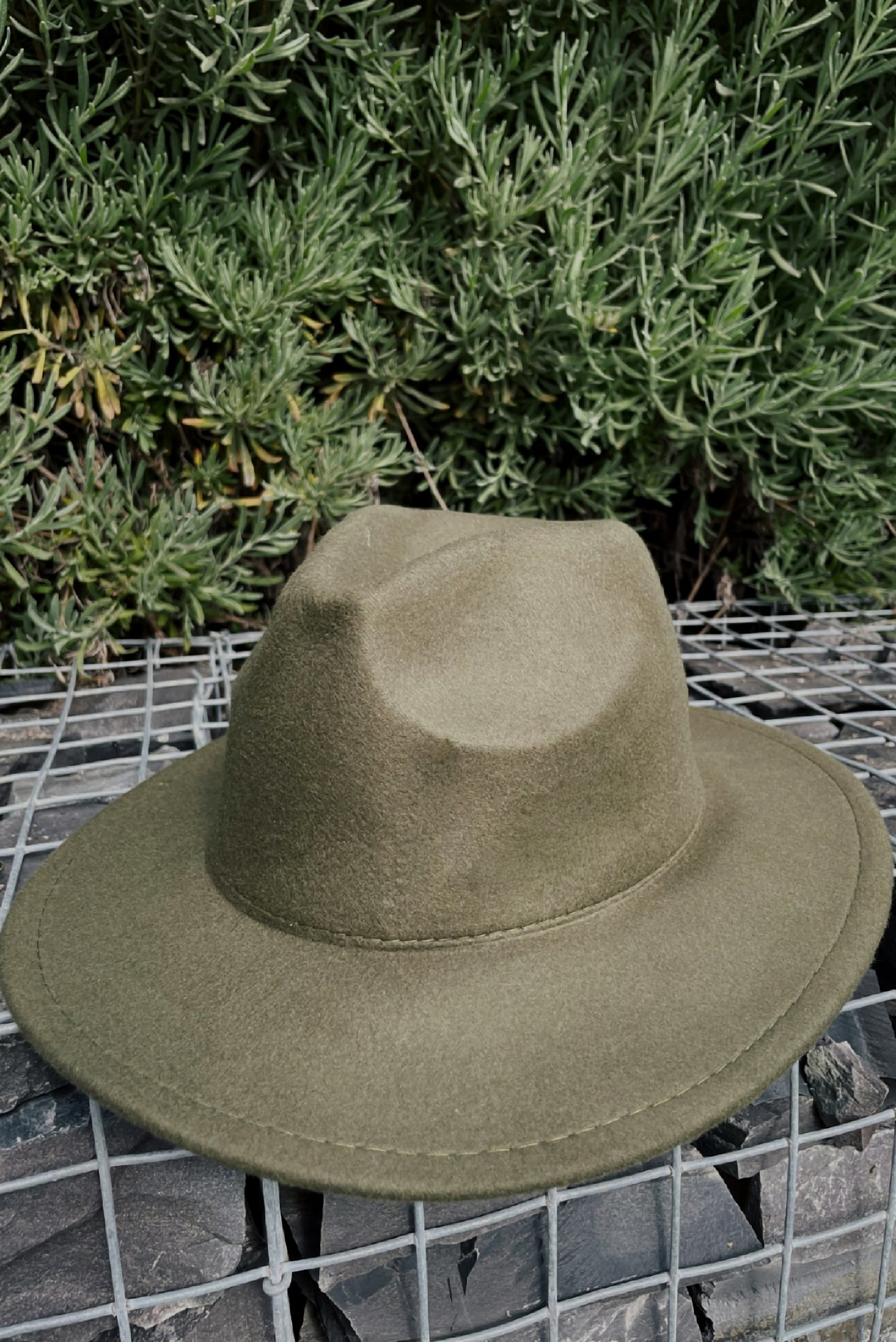 Fedora Hat - Olive green