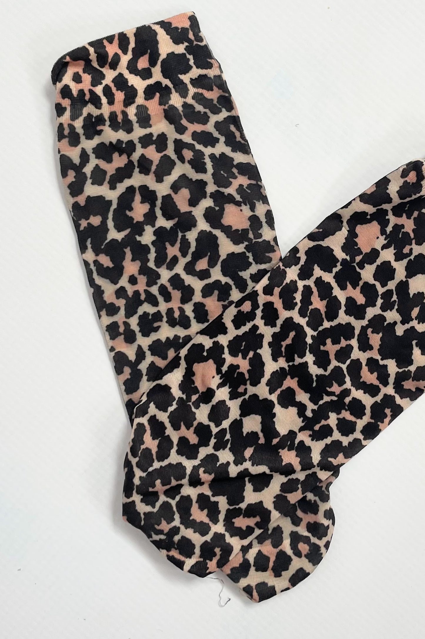 Mesh Socks - Leopard print