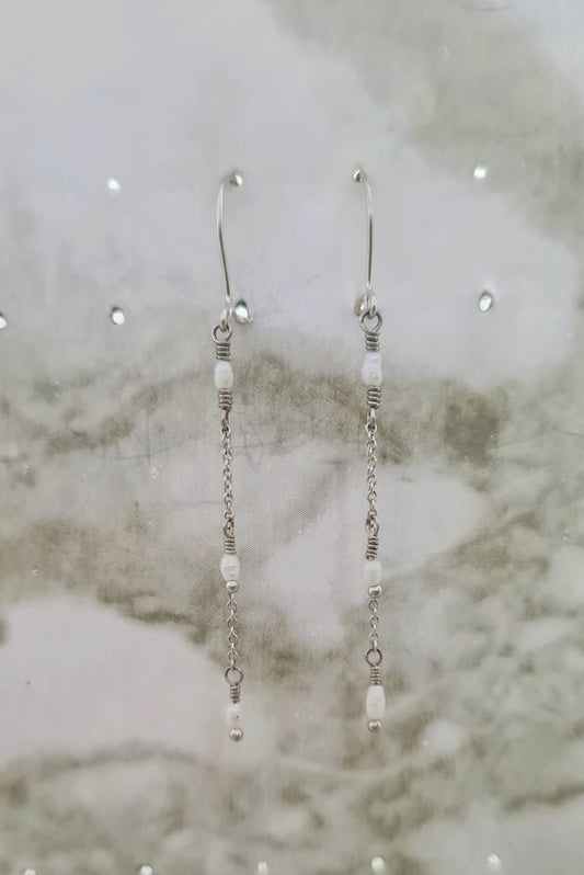 Handmade Sterling Silver and Semi-preciouse earrings
